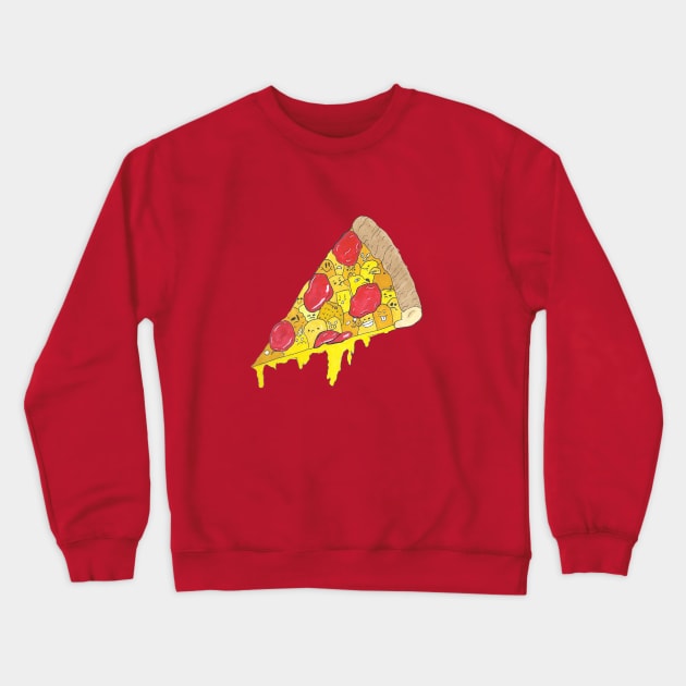 Pizza Crewneck Sweatshirt by b_taco_designs